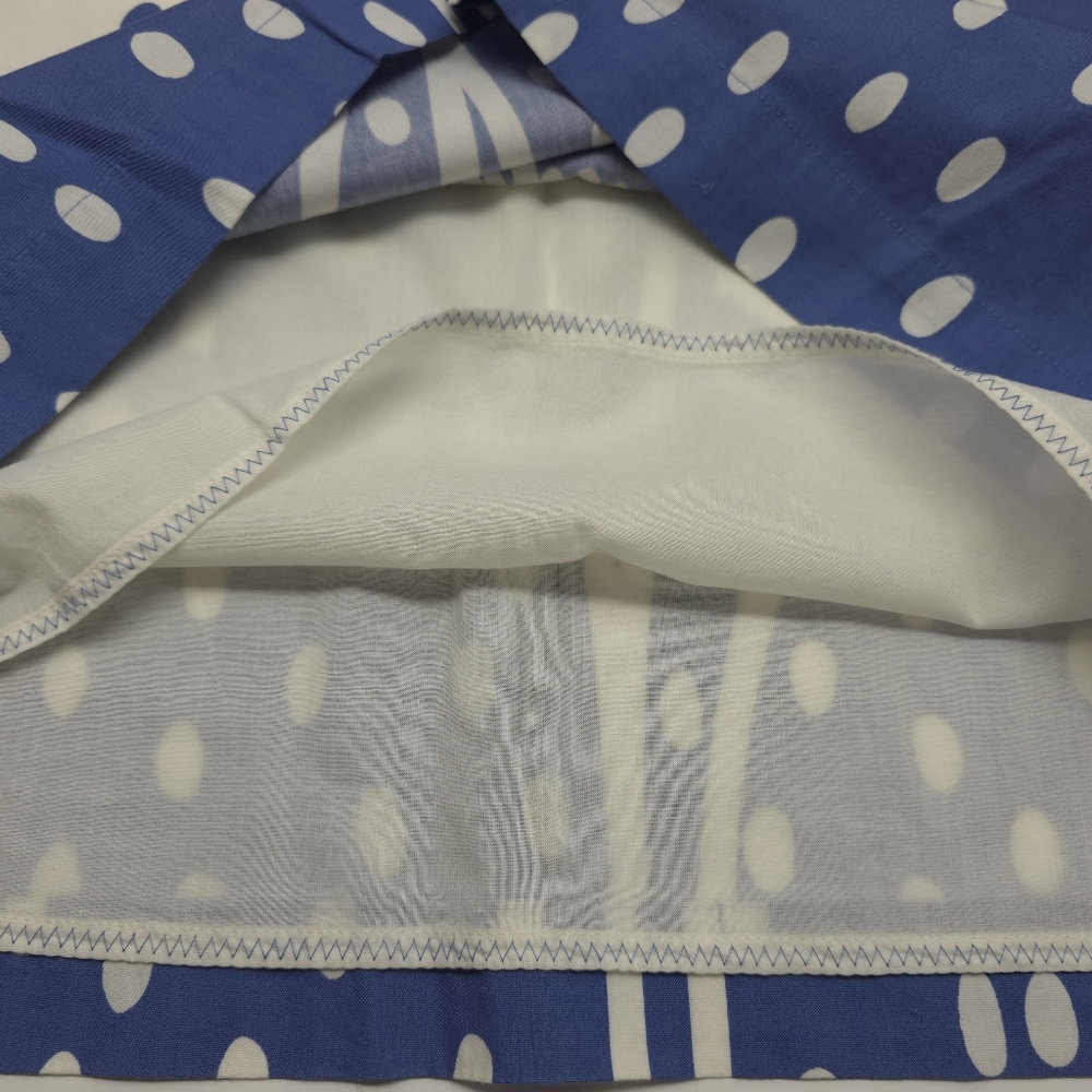 Boden A Line Skirt Blue And White Abstract Floral Women's 8L - Picture 7 of 10